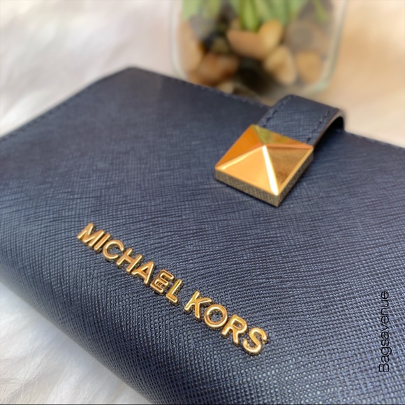 Michael kors Karla large MF SLIM phone wallet navy - Picture 3 of 6